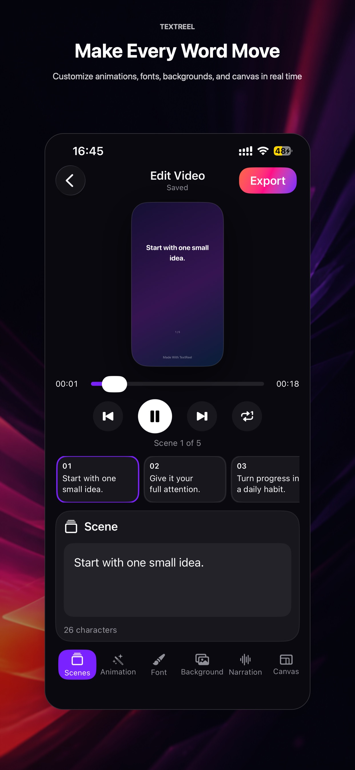 Screenshot 3 of TextReel