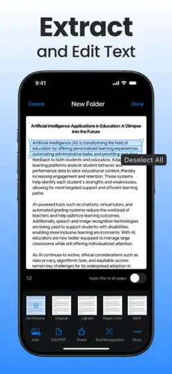 Scanner App - PDF & Belge Tara iPhone Ekran Görüntüsü 4