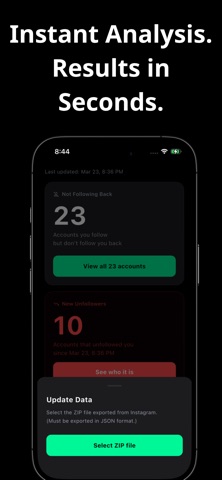 WhoLeftMe: Unfollower Tracker Screenshot 4 of 5