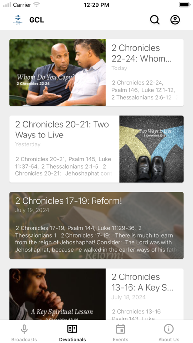 God Centered Life Ministries Screenshot