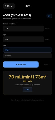 CodeCalc - Clinical Calculator Screenshot 4 of 6