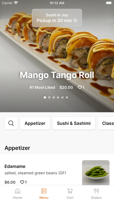 Sushi In Joy iPhone screenshot 2 - Food & Drink app