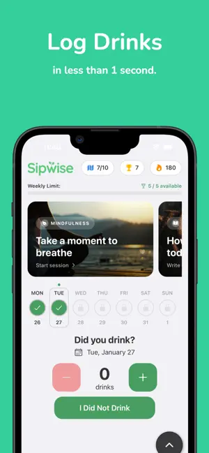 Sipwise - Drink Less Alcohol screenshot 4