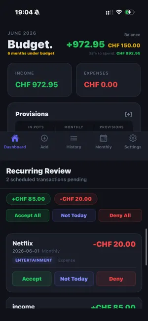 Budget. screenshot 3