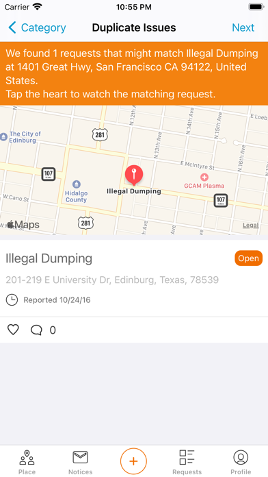 Edinburg 311 iPhone screenshot 5 - Utilities app