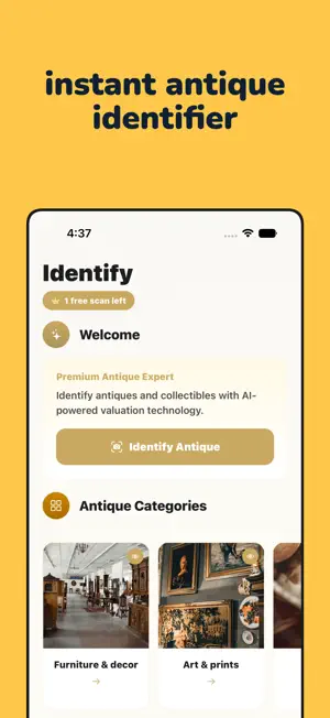 AntiqueSnap: Antique ID & Scan screenshot 1