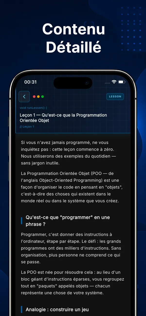Screenshot #3 pour Apprendre OOP