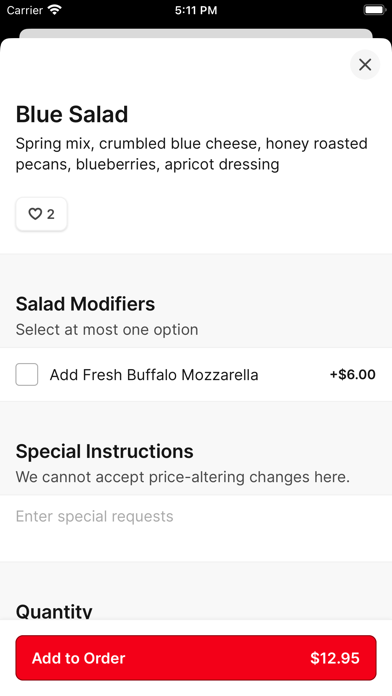 Alino Pizzeria To Go iPhone screenshot 4 - Food & Drink app