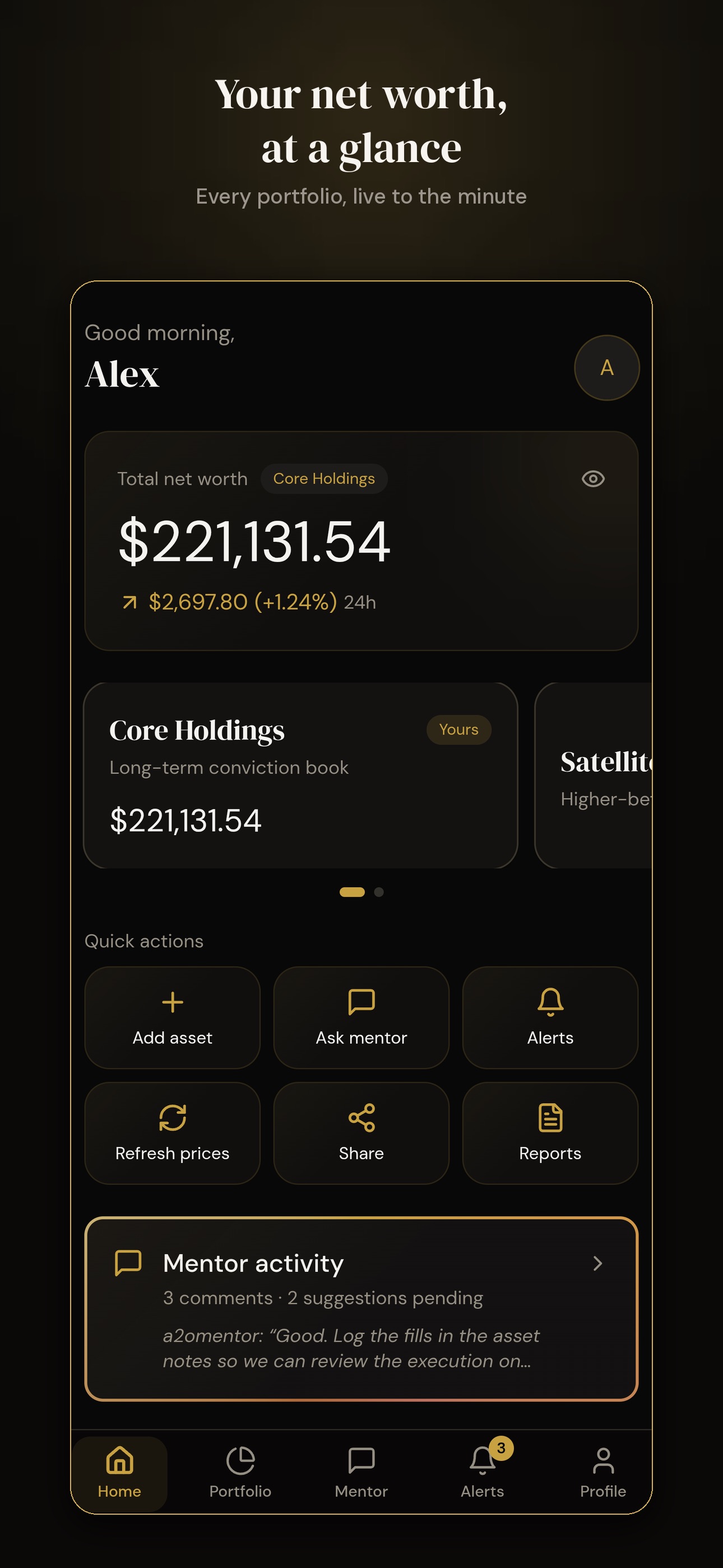 Screenshot 1 of A2O Portfolio