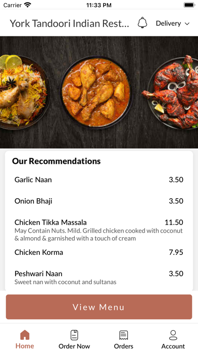 York Tandoori Indian Screenshot