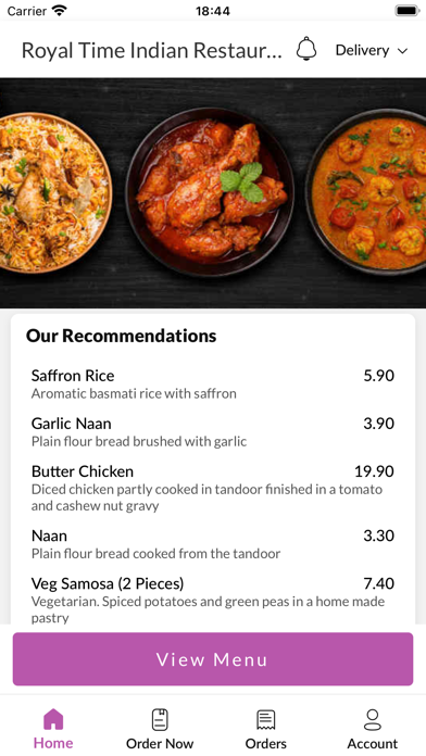 Royal Time Indian Restaurant Screenshot