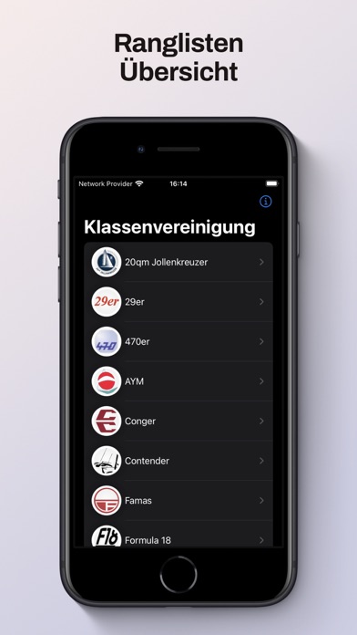 CAM Deutsche Segel Ranglisten Screenshot