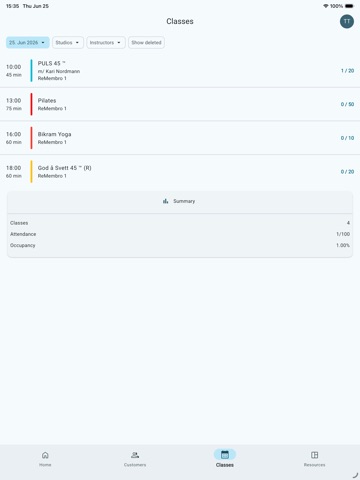 Membro ansatt iPad screenshot