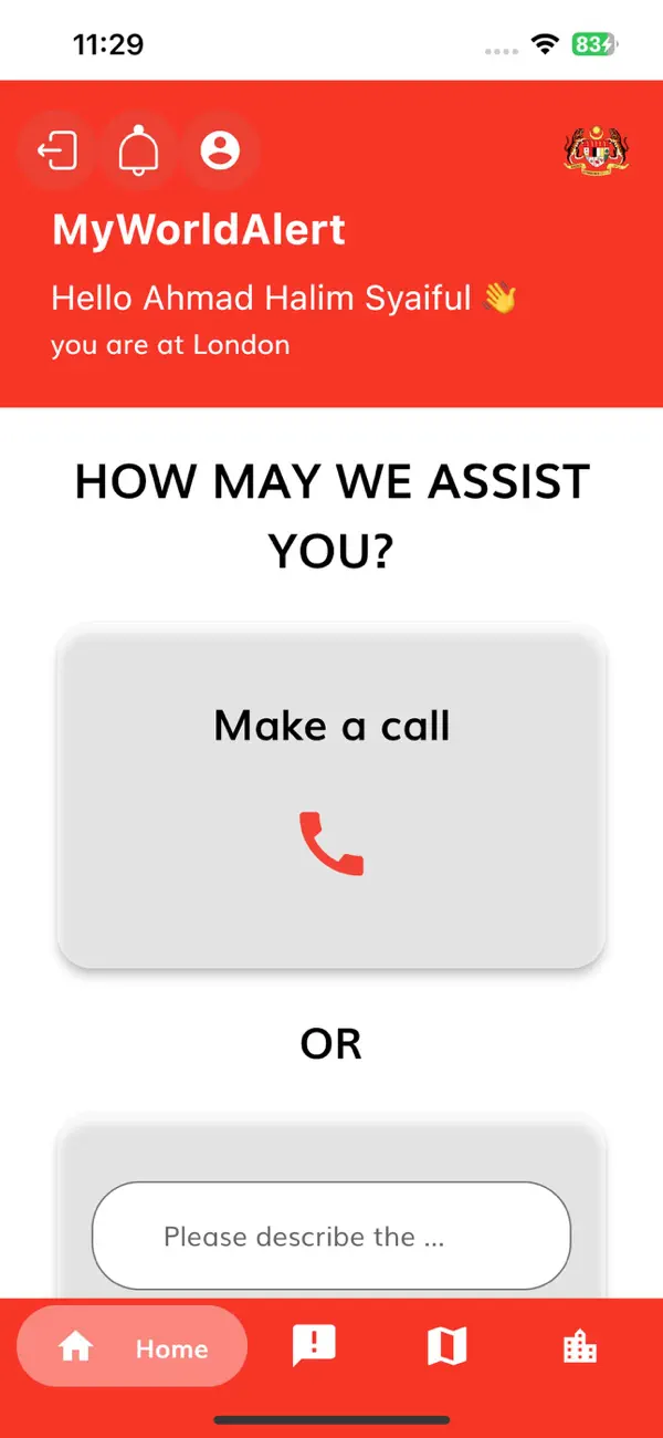 #4. MyWorldAlert (iOS) Podle: JABATAN DIGITAL NEGARA (JDN)