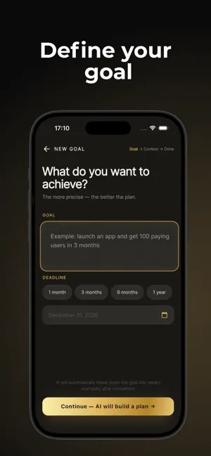 4YD: AI Goal Planner & Track screenshot 1