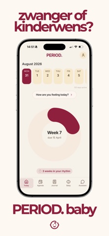 PERIOD. Menstruatiekalender iPhone screenshot 8