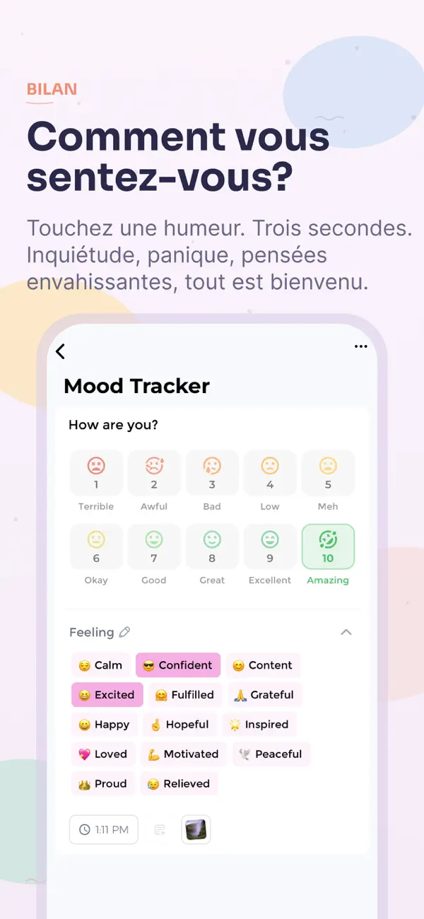 Screenshot #2 pour Anxiety Tracker