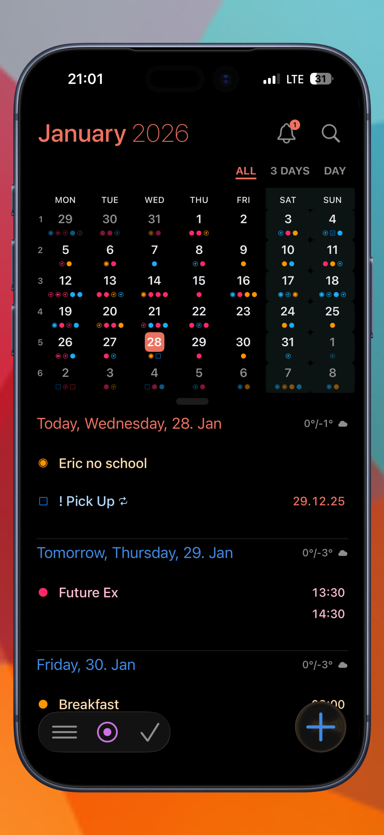 Calendar 366 · Events & Tasks