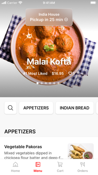 India House To Go iPhone screenshot 2 - Food & Drink app