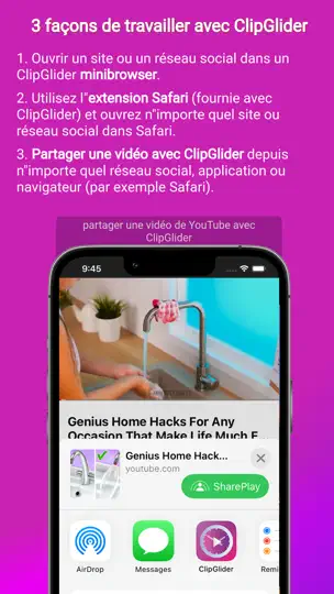Capture d'écran de ClipGlider-video Speed Control sur iPhone 7