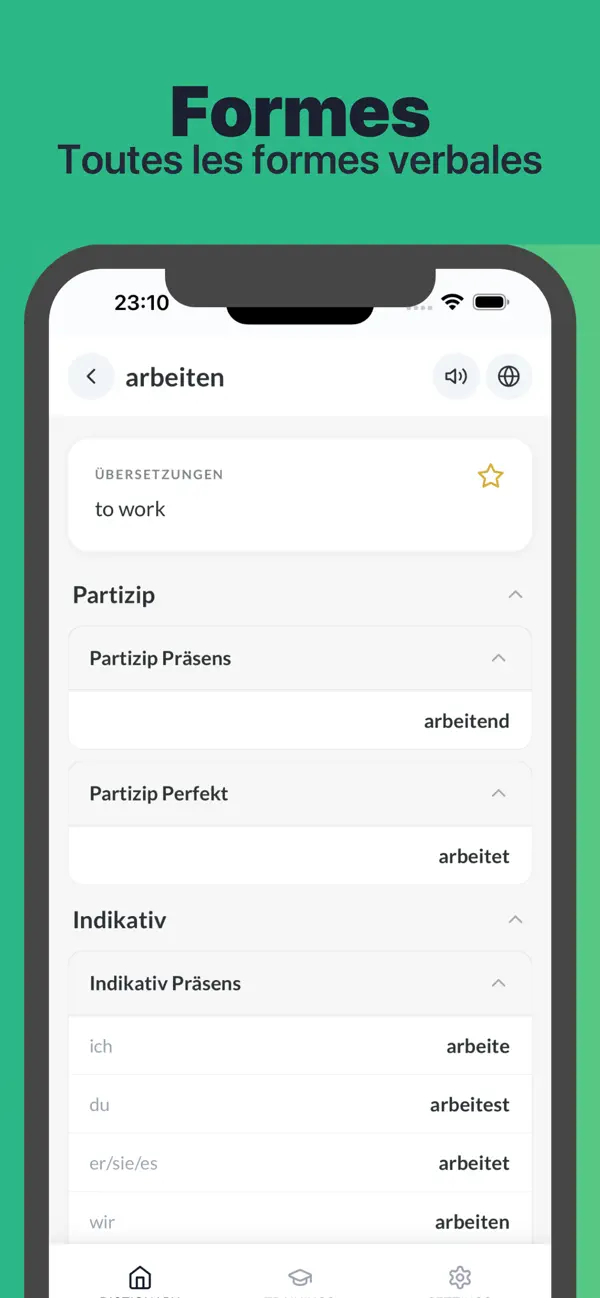 Screenshot #2 pour German Verbs by Balconygames