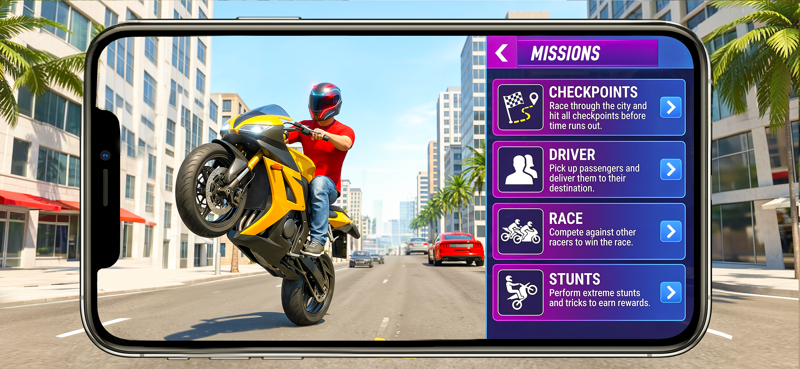 Street Bike Game: Moto Wheelie screenshot 6