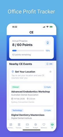 Dental Office Finance Tracker screenshot