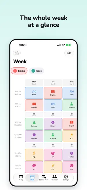 KidsPlaner: School Timetable screenshot 3