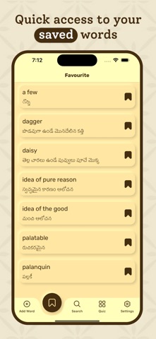 Telugu Dictionary - Translator iPhone screenshot