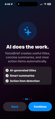 VoiceBrief: AI Voice Notes iPhone screenshot