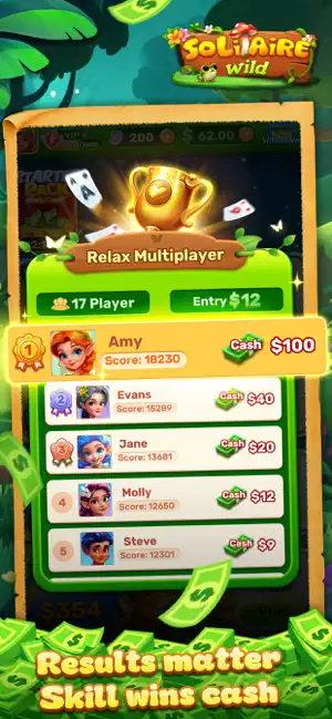 Solitaire Wild:Win Real Cash iPhone screenshot 5