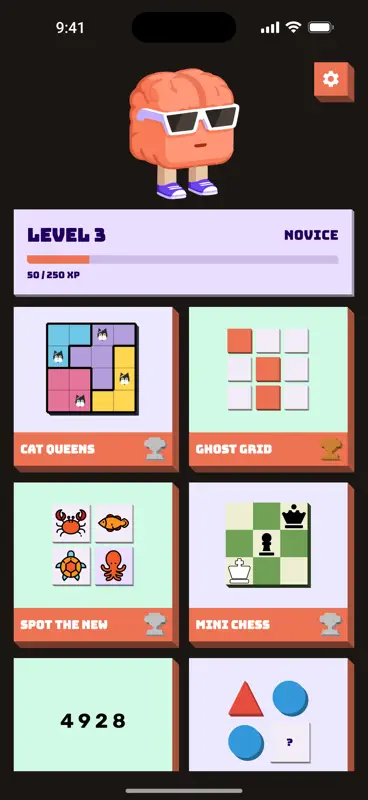 Braincup - Brain Training screenshot 1 of 6