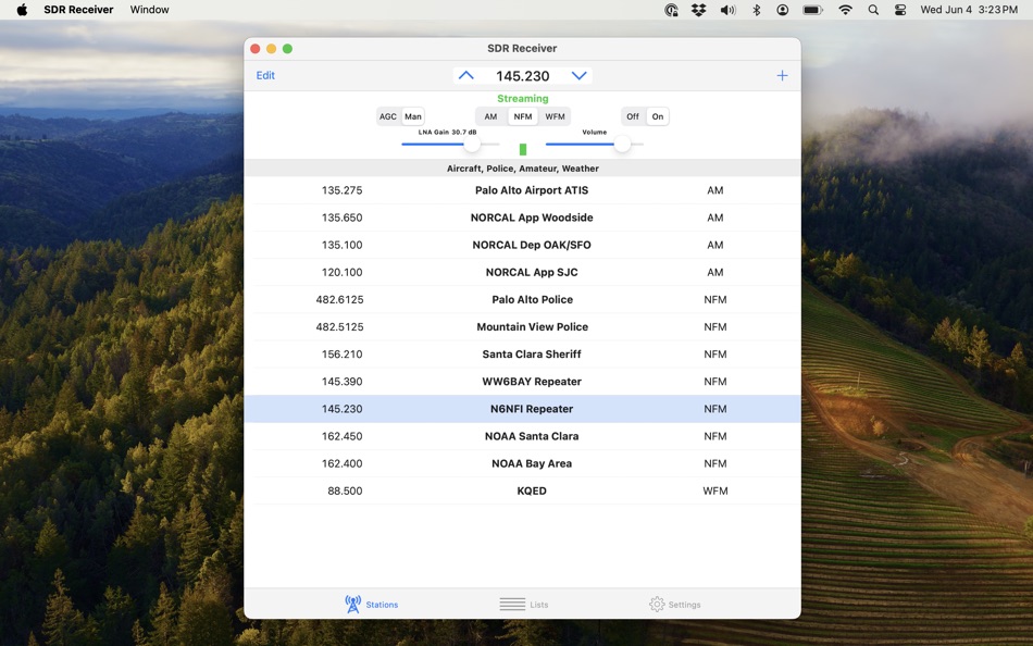 #1. SDR Receiver (macOS) 由: Transition Technology Ventures, LLC