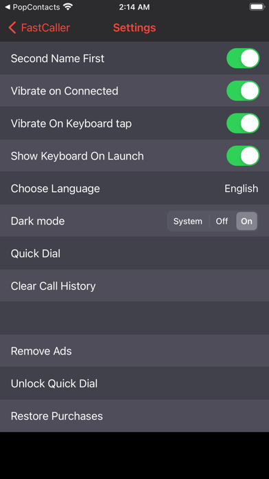 FastCaller Screenshot