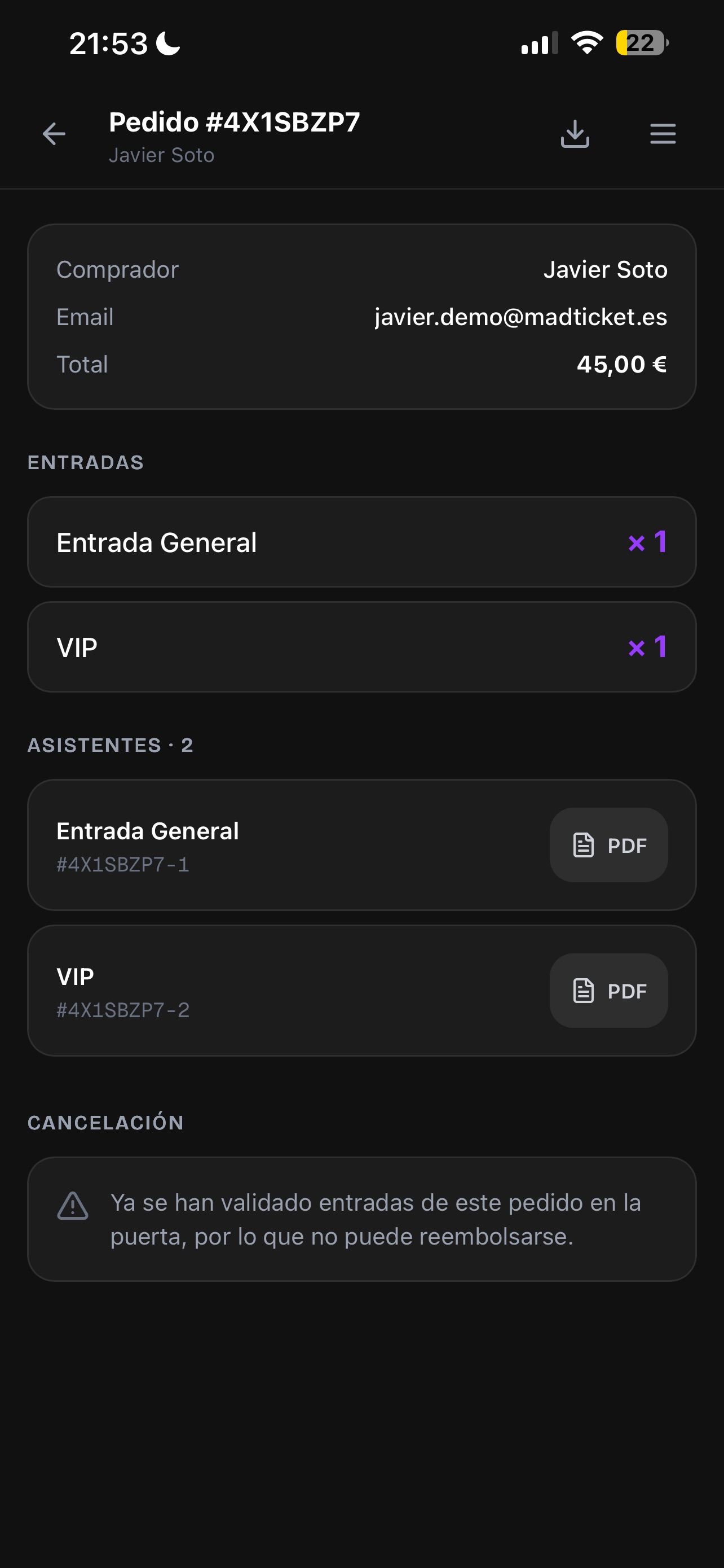 Screenshot 4 of MadTicket Backoffice