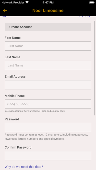 Screenshot 3 of Noor Limo App