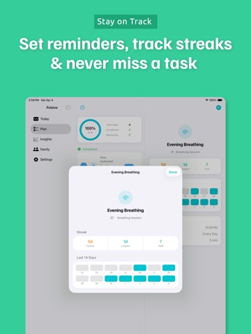 Pulsivo - Daily Health Planner iPad screenshot