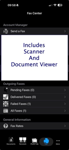 Faxing for iPhone screenshot