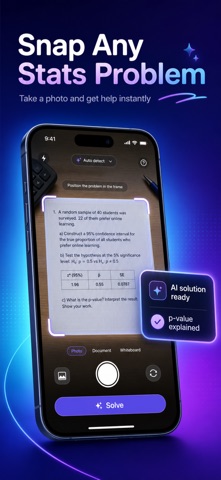 Statistics AI - Math Helper iPhone screenshot