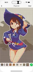 Pixel Art Anime Coloring screenshot #2 for iPhone