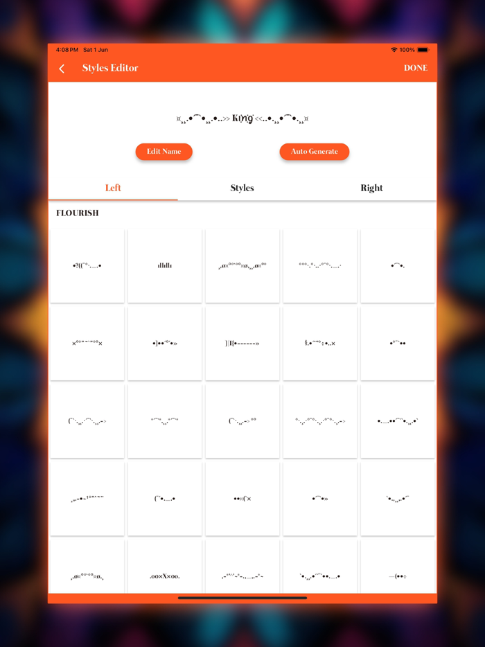 Name Style  Nickname Creator