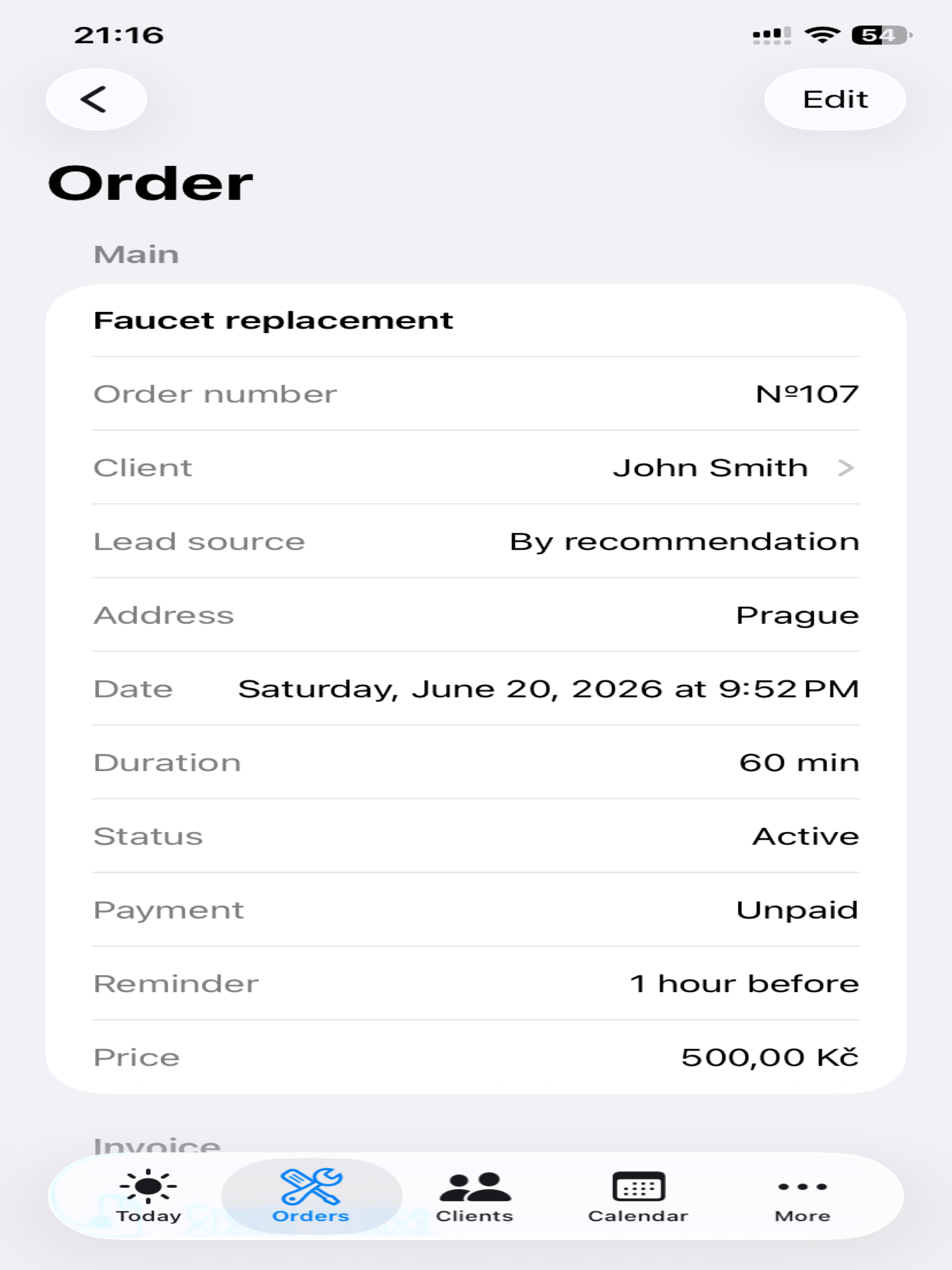 WorkOrders CRM