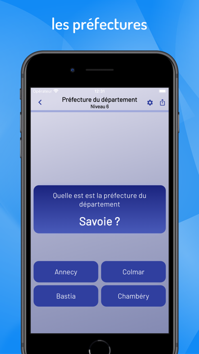 Départements et régions France Screenshot