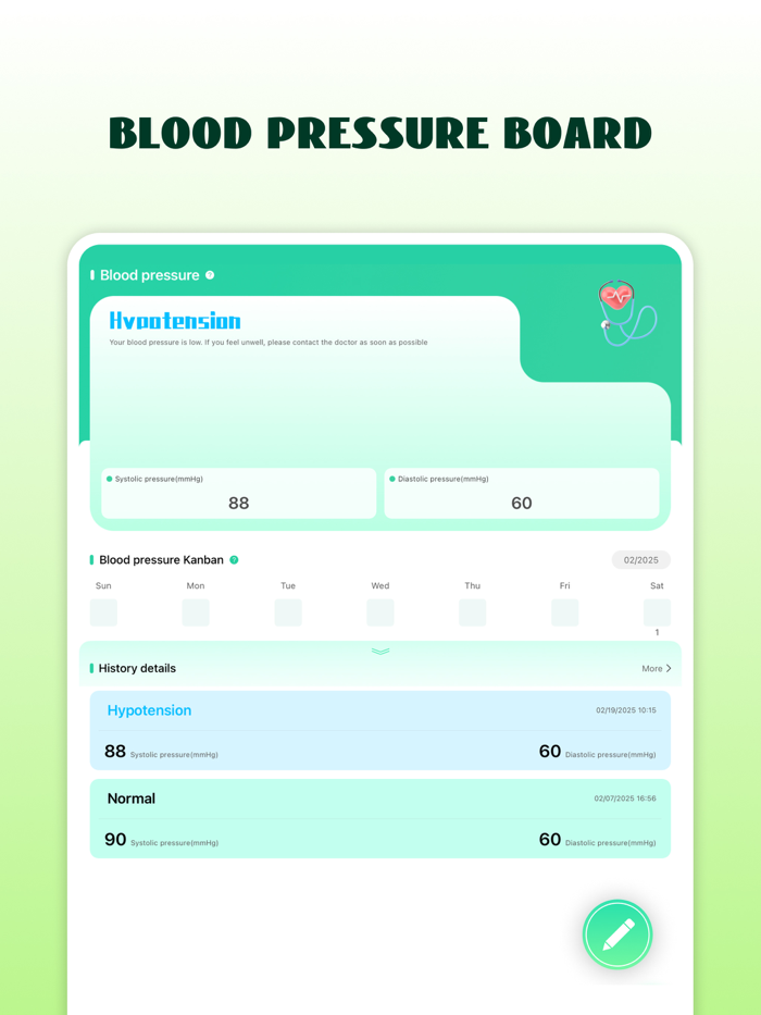Blood Pressure Health Monitor