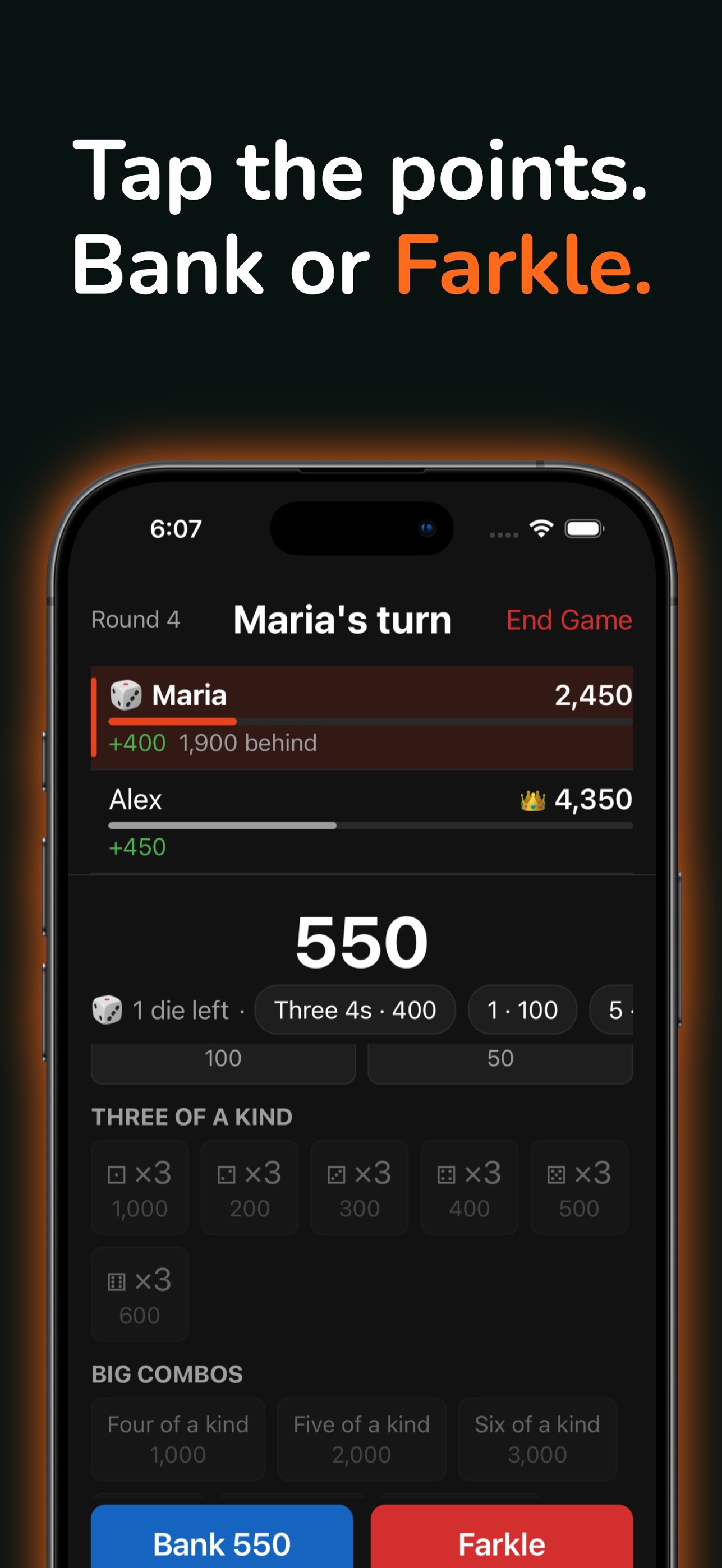 Screenshot 2 of Hot Dice Count: Farkle Score