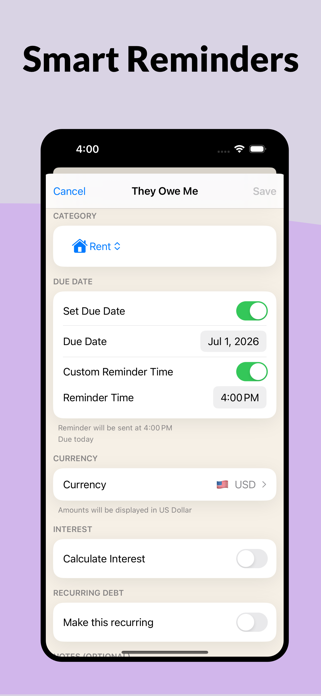 Payback - Debt & IOU Tracker Screenshot 4 of 6