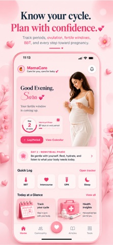 MamaCare Pregnancy iPhone screenshot