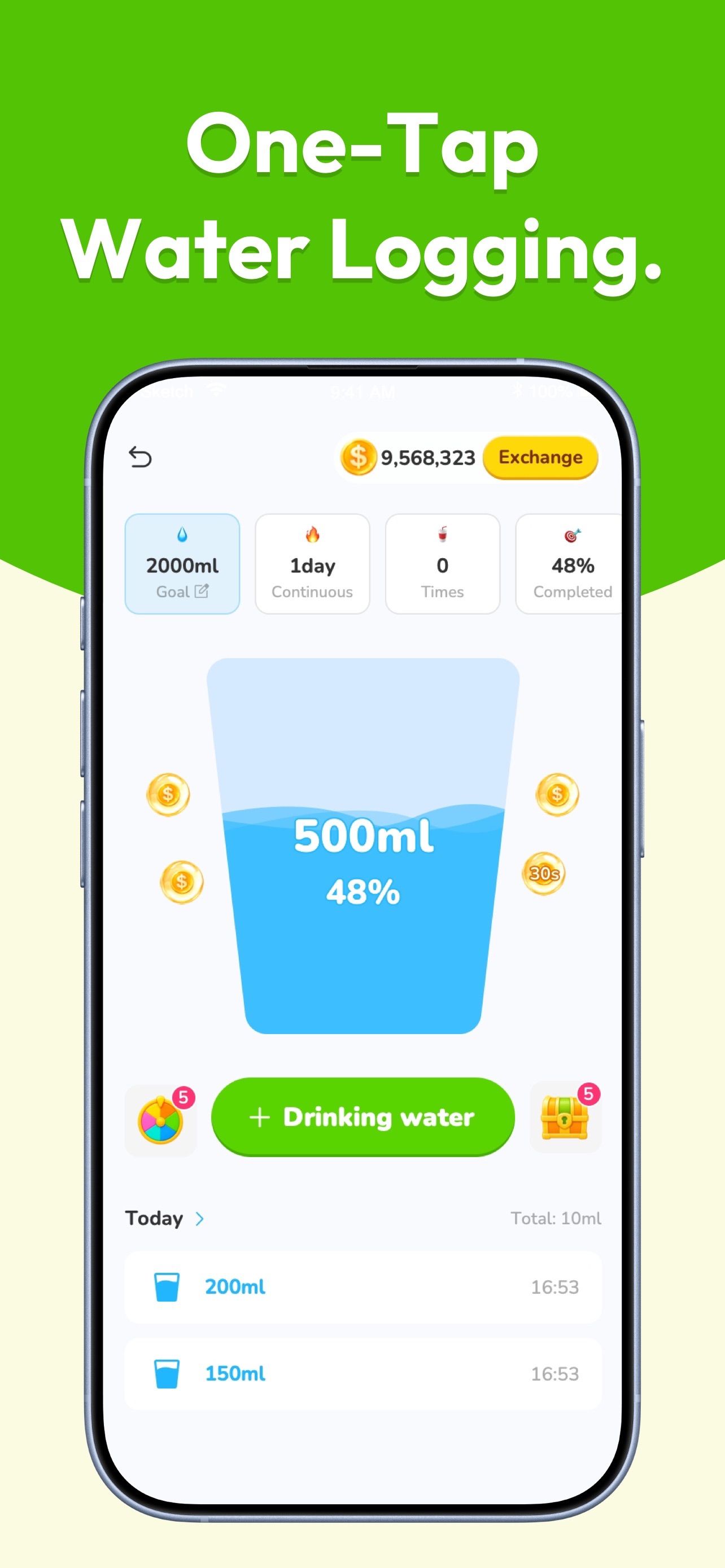 Screenshot 3 of StepsRush:Step & Water Tracker