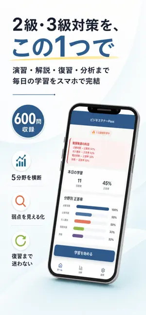 ビジネスマナーPass - 2級3級対策 screenshot 1