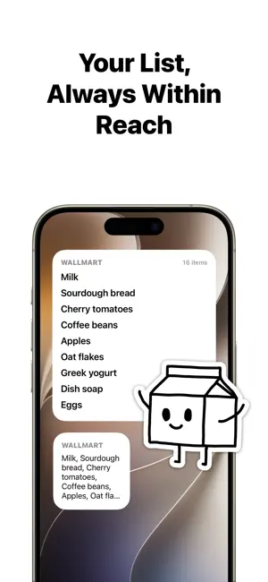 Milk - Sorted Grocery List screenshot 3